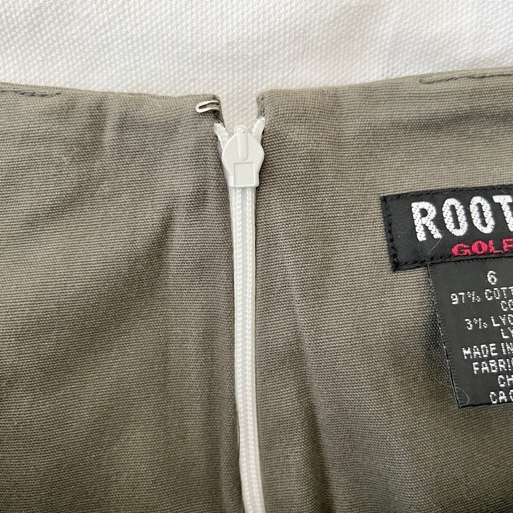 NWT Roots Golf Green A-Line Pleated Cargo Skort – Sporty & Chic, Size 6 - Picture 12 of 16